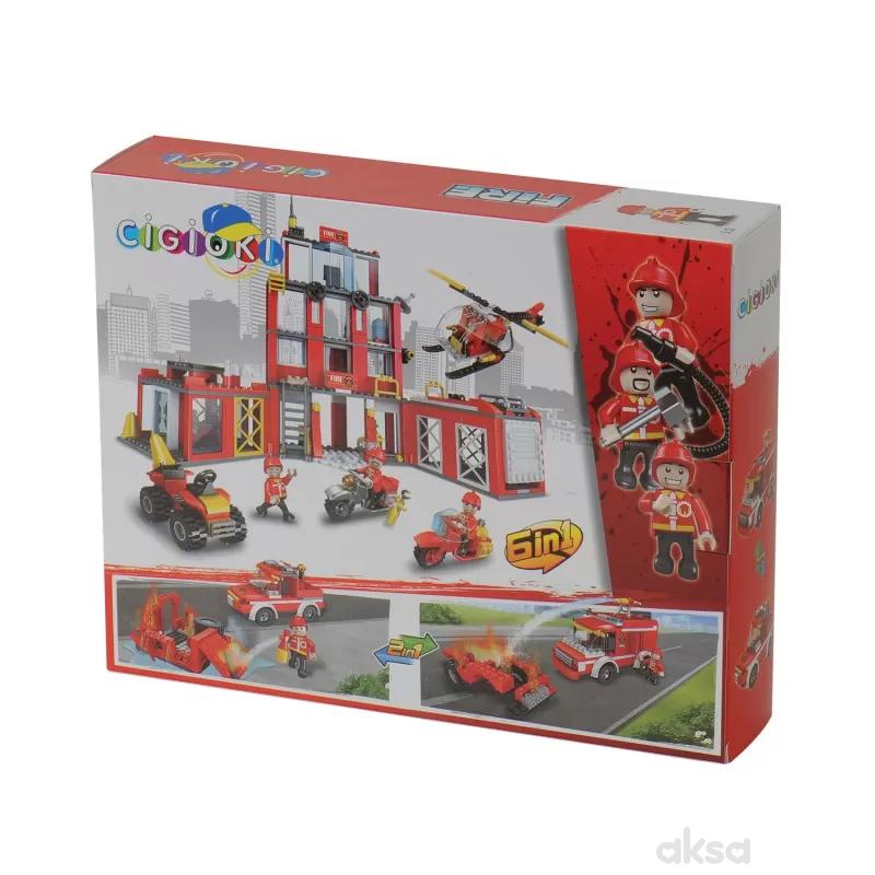 Cigioki kocke set vatrogasci