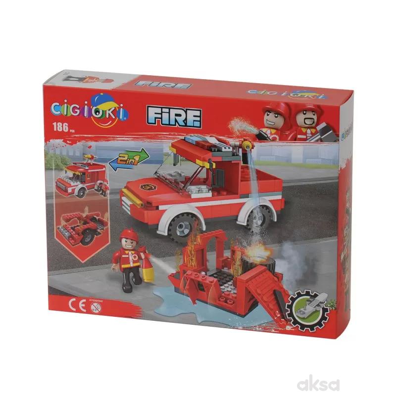 Cigioki kocke set vatrogasci