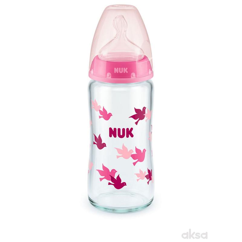 Nuk staklena flašica sa termo indikatorom 240ml