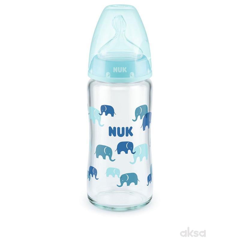 Nuk staklena flašica sa termo indikatorom 240ml