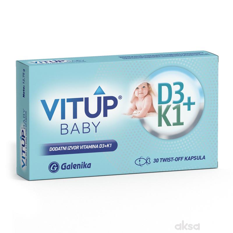 VitUp baby D3 + K1 twist off kaps. 30kom