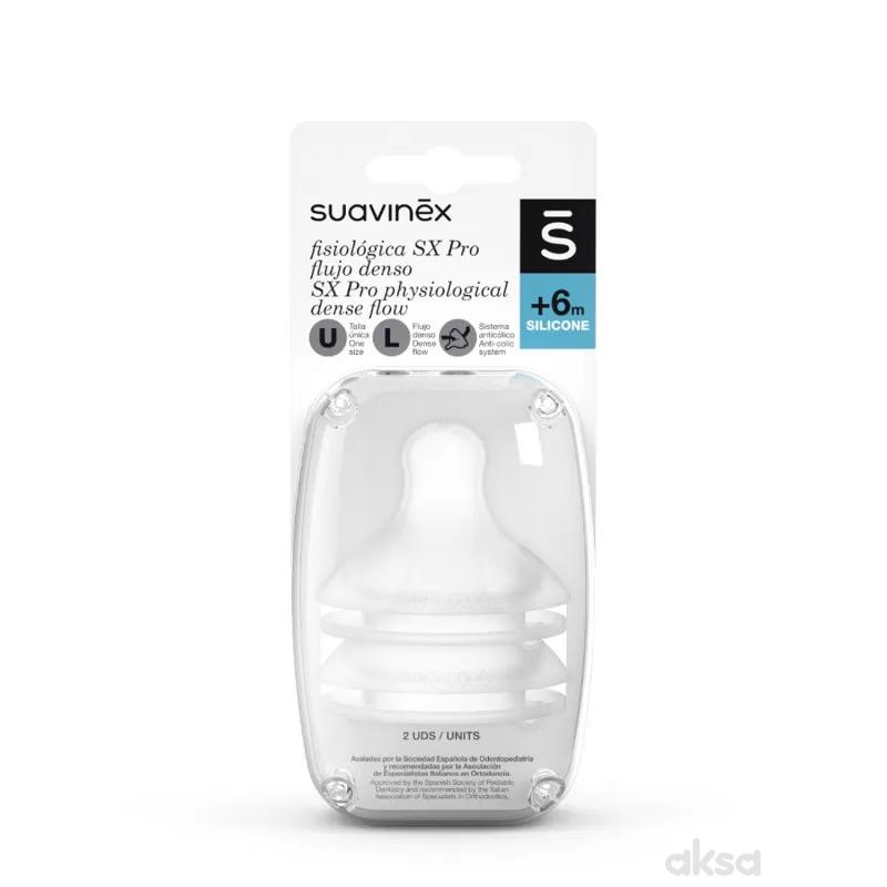 Suavinex cucla fiz. brzi protok sil, 2 kom, 6m+