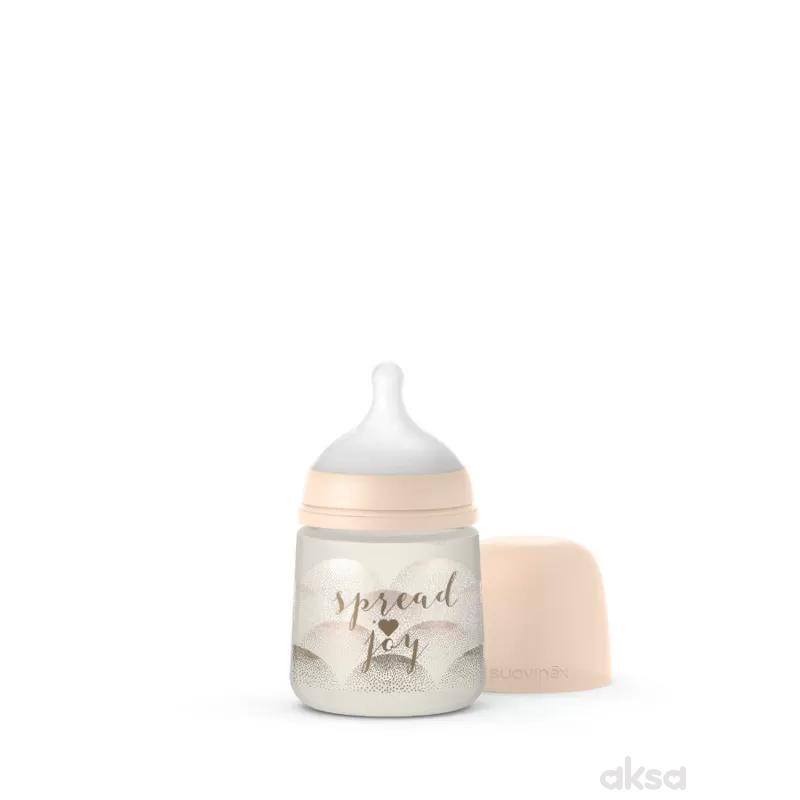 Suavinex flašica spori protok, 150ml, bež, 0m+