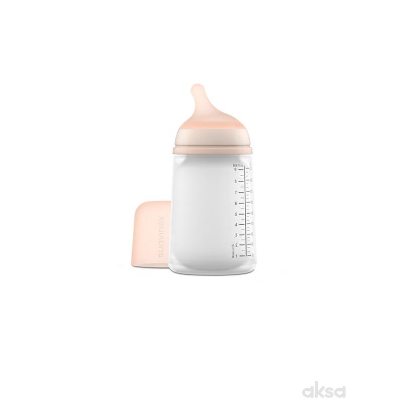 Suavinex flašica srednji protok 270ml, 0m+