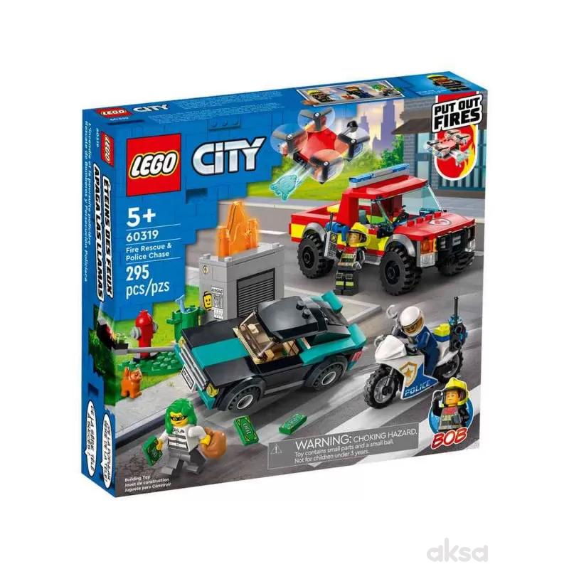 LEGO CITY FIRE RESCUE & POLICE CHASE