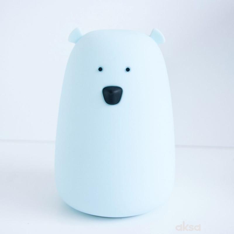 Rabbit n Friends lampa medved plava 