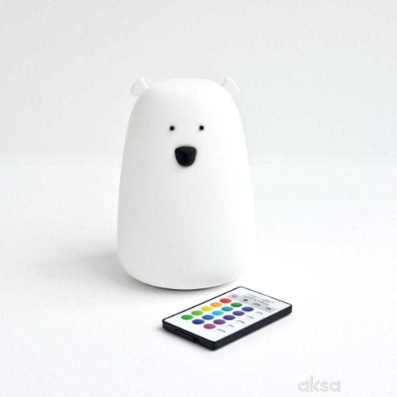 Rabbit n Friends lampa medved sa daljinskim bela 