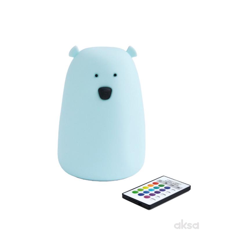 Rabbit n Friends lampa medved sa daljinskim plava 