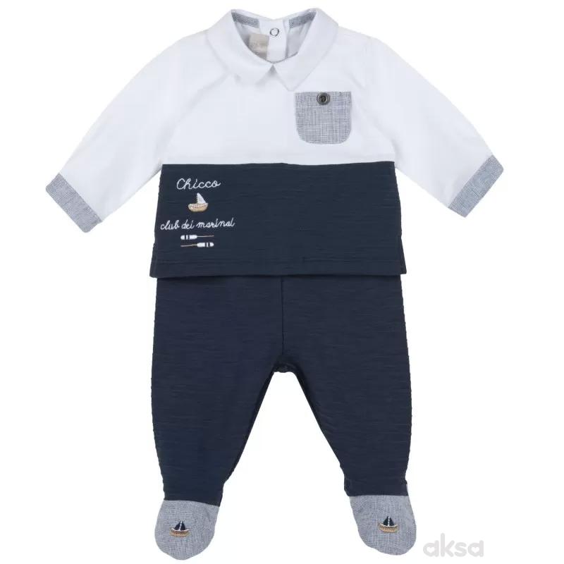 Chicco komplet 2/1 (majica dr, pantalone), dečaci 