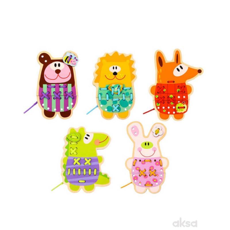 Tooky toy pertlanje životinja - 5 u 1