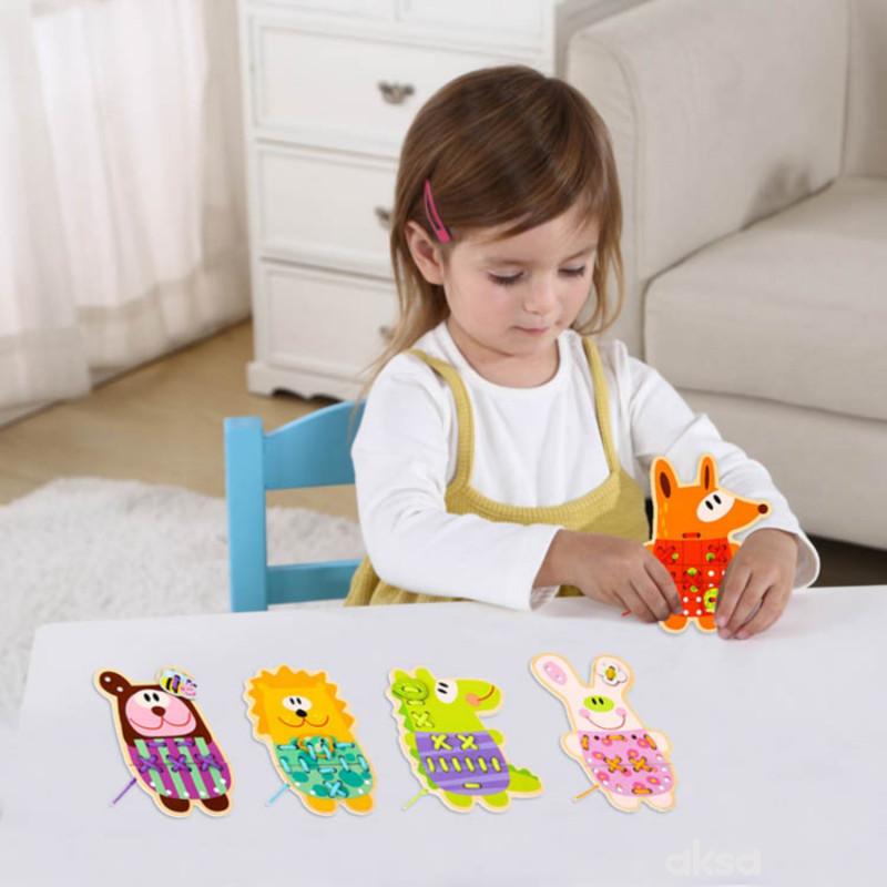 Tooky toy pertlanje životinja - 5 u 1