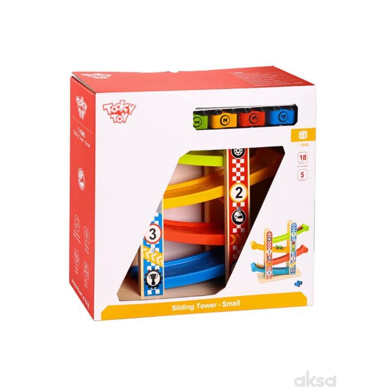 Tooky toy drveni toranj sa autićima
