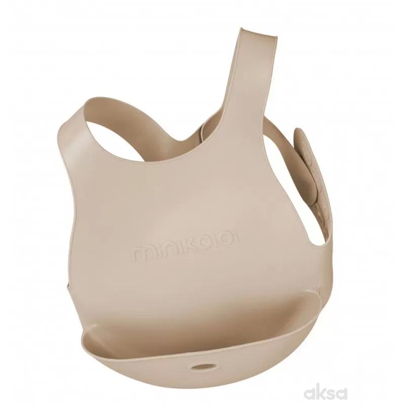 Minikoioi silikonska portikla Flexibib BubbleBeige
