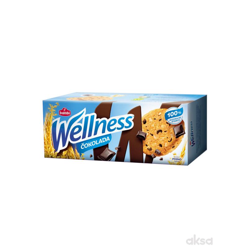 Wellness integ keks sa komadićima čokolade, 210g 