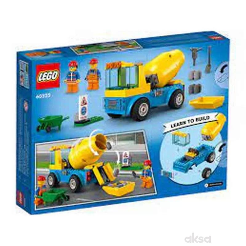 Lego City cement mixer truck 