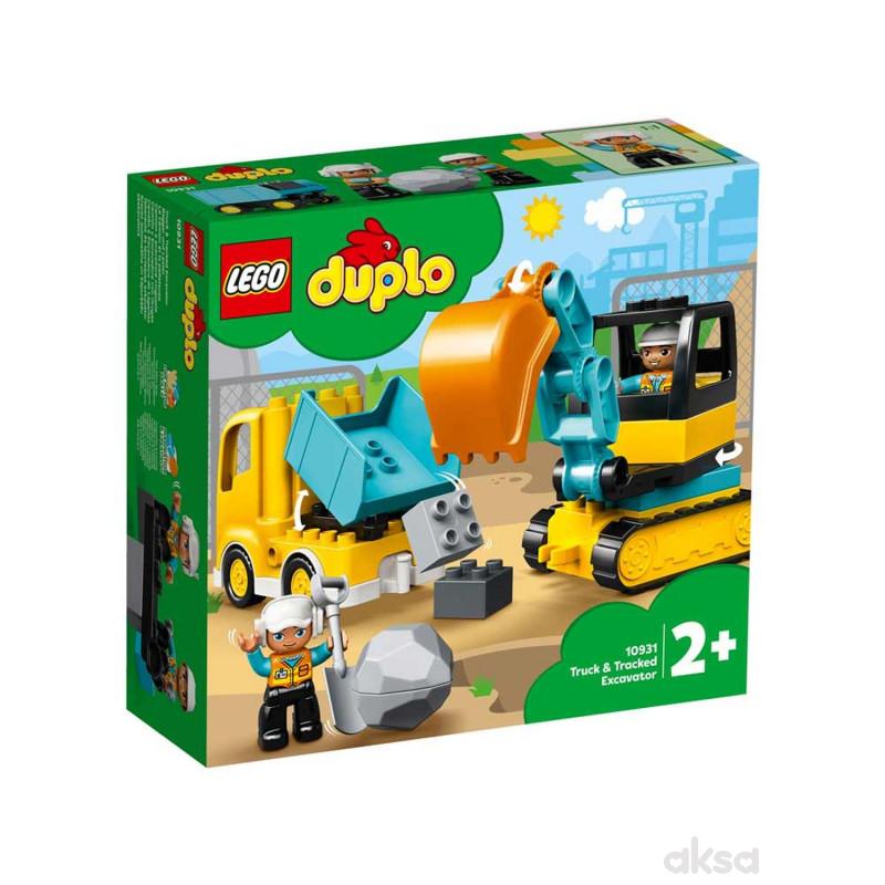 Lego Duplo truck tracked excavator