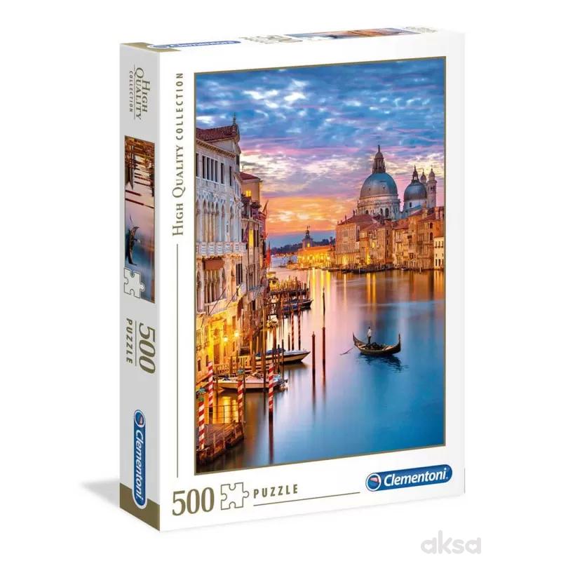 Clementoni puzzle 500 hqc lighting venice 