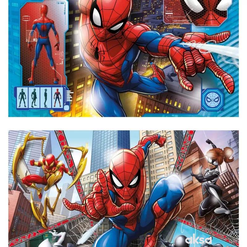 Clementoni puzzle 2x60 spider-man 
