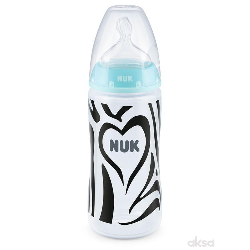 Nuk FC flašica sa tem. Indik monohrom, 300ml 6-18M