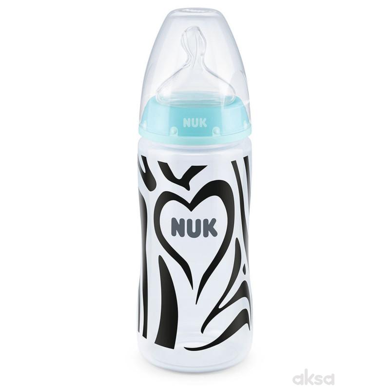 Nuk FC flašica sa tem. Indik monohrom, 300ml 6-18M 