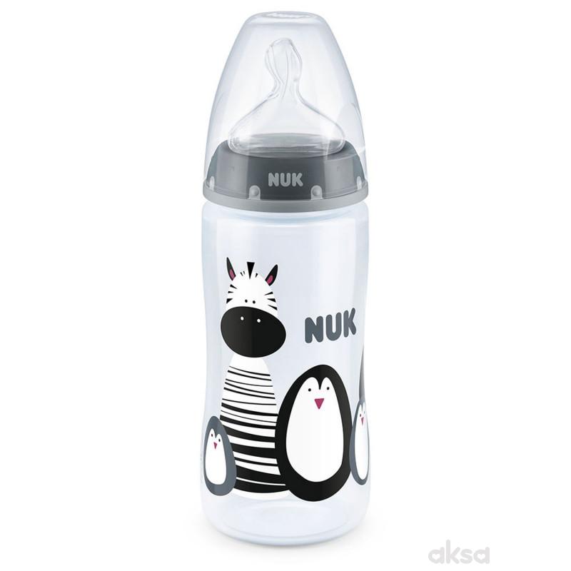 Nuk FC flašica sa tem. Indik monohrom, 300ml 6-18M
