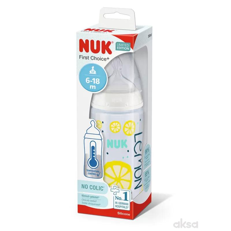 Nuk FC flašica sa tem. Indik fruits, 300ml 6-18M 