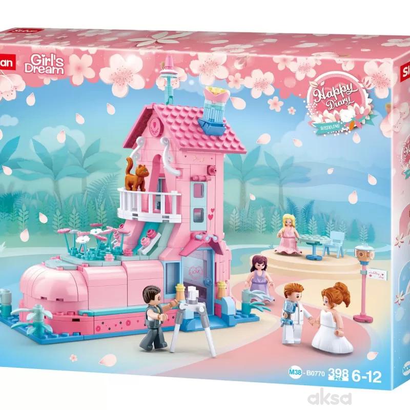 Sluban kocke, soba za venčanje, 398 kom