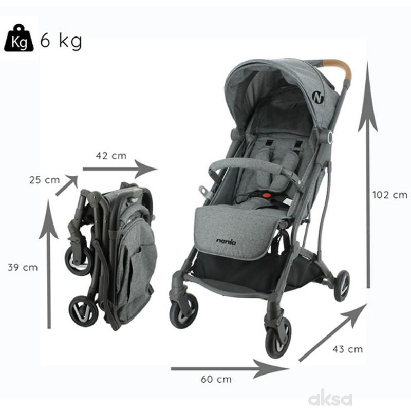 Nania kolica Cassy, Grey