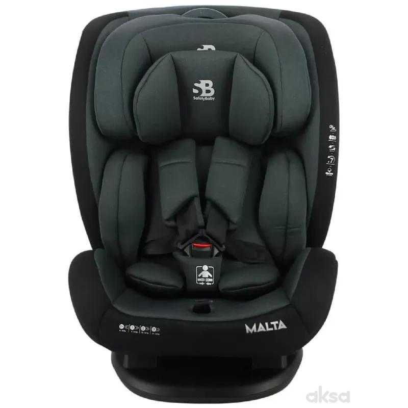 Safety Baby a-s Malta 0/1/2/3 (0-36kg), Grey/Black