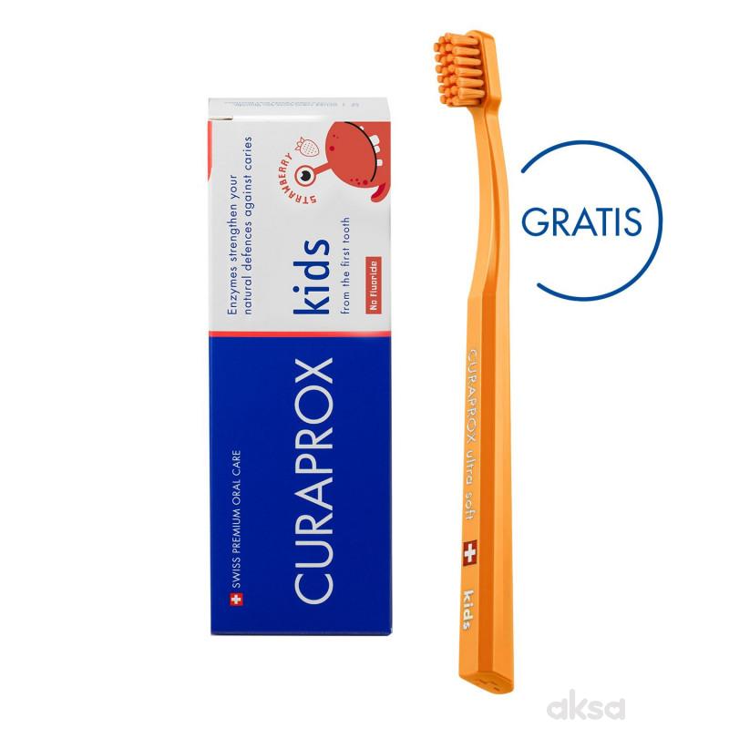 Curaprox decija pasta za zube 0m,60ml+cetk. gratis 