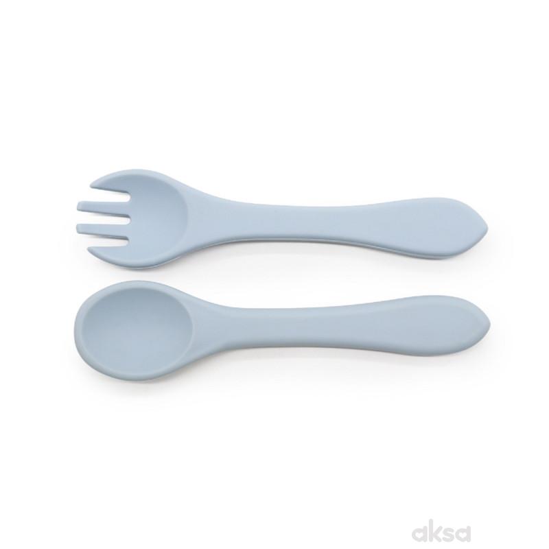 Voli Baby silikonski set viljuška i kašika