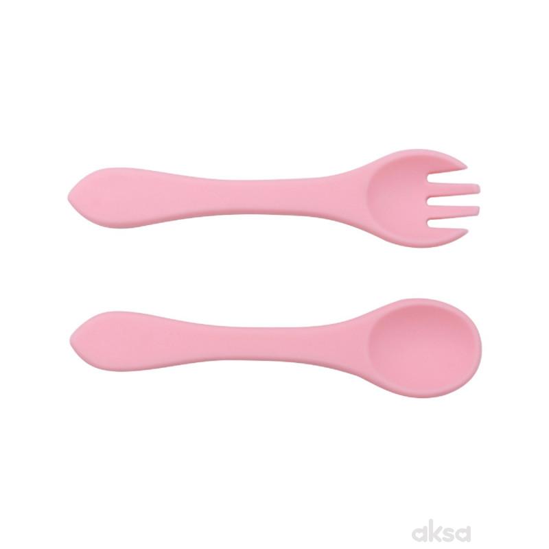 Voli Baby silikonski set viljuška i kašika