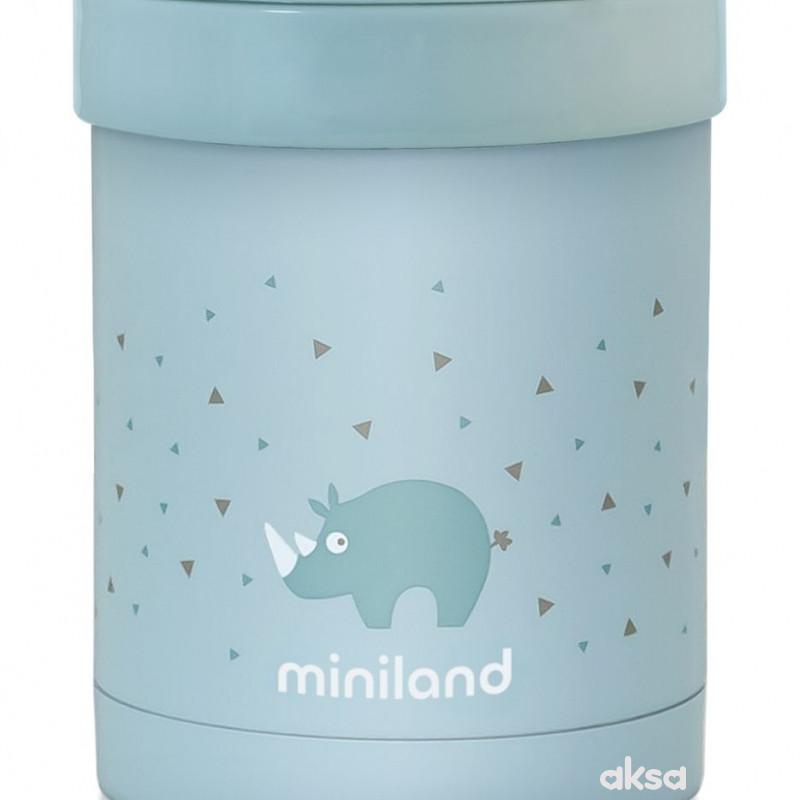 Miniland termos za hranu sa dve posude plavi,700ml