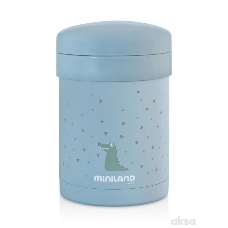 Miniland termos za hranu sa dve posude plavi,700ml