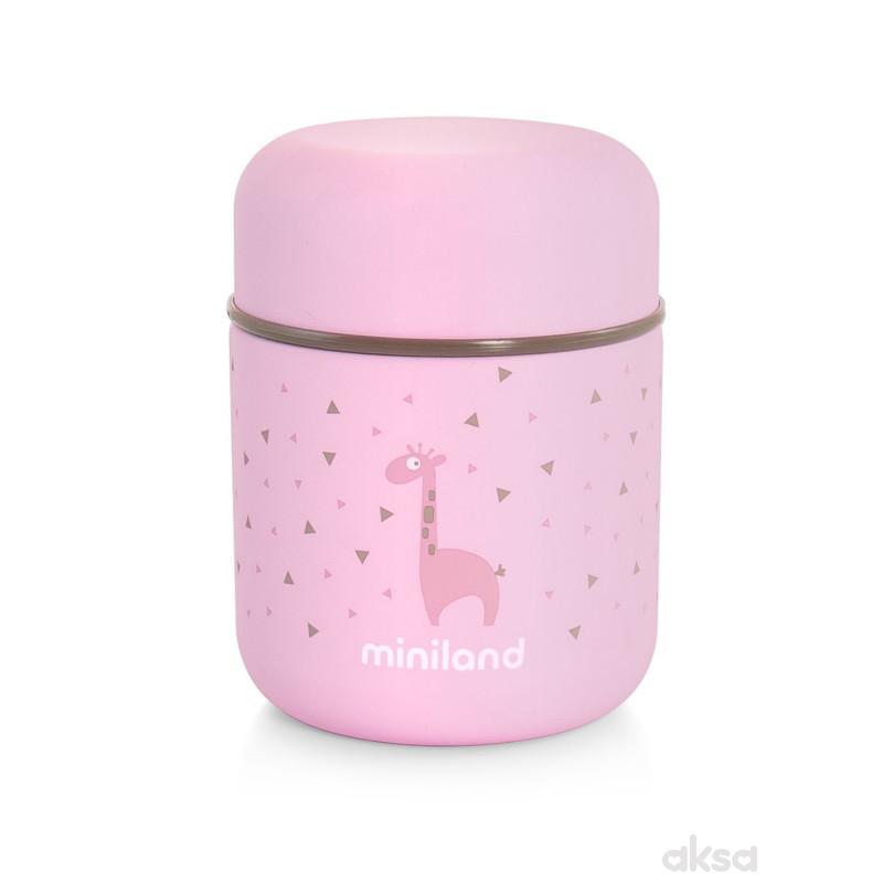 Miniland termos za hranu mini roze, 280ml