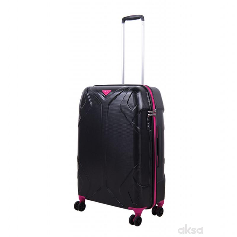 Kofer Soho crno-pink 24 inch 