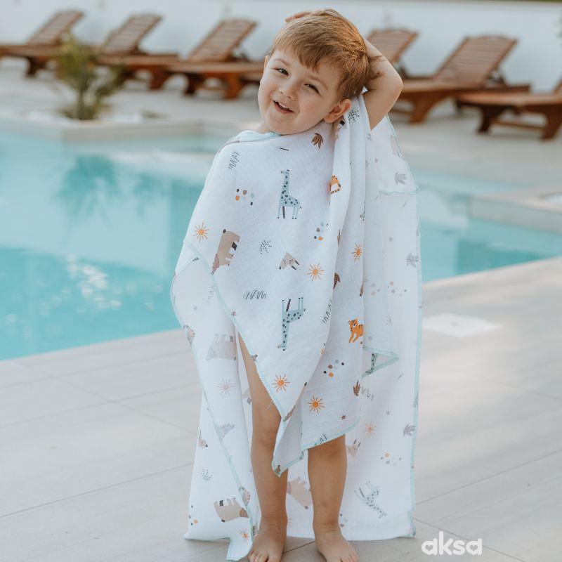 Baby textil pončo za plažu, dečaci
