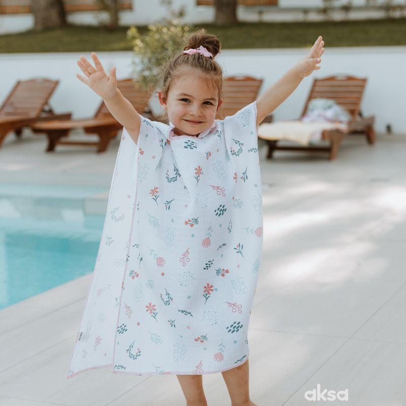 Baby textil pončo za plažu, devojčice