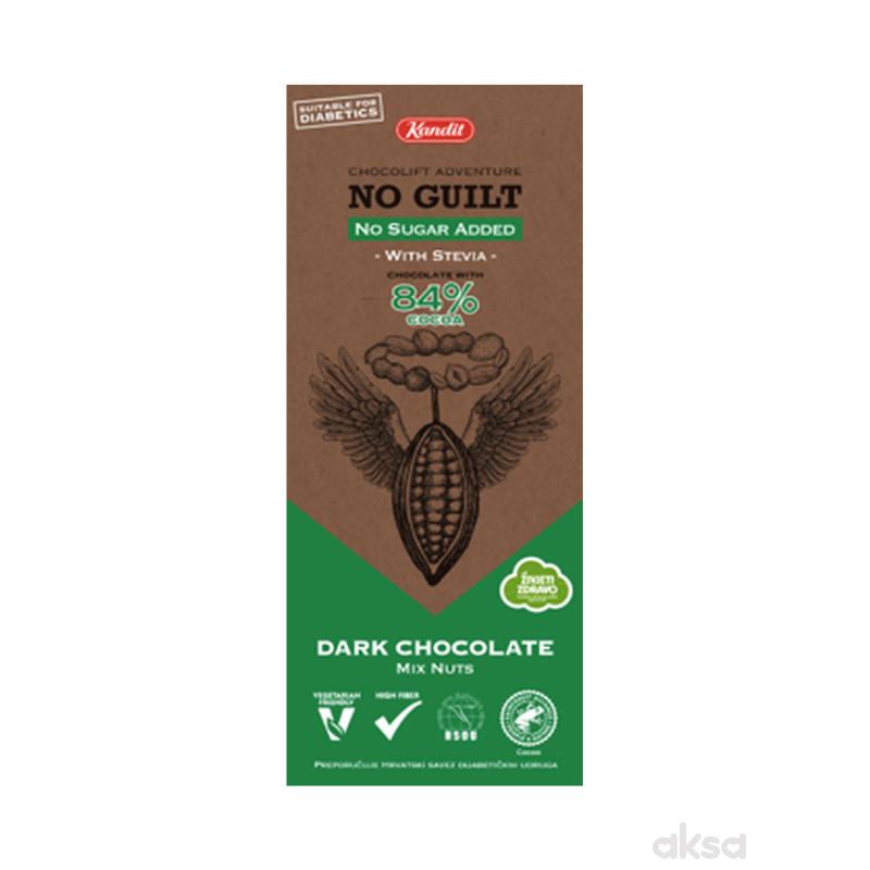 KANDIT No Guilt DARK MIX NUTS no sugar added 80g 