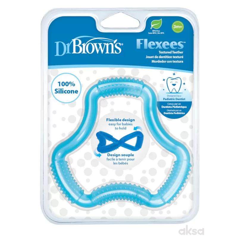 Dr.Browns savitljiva glodalica za zube plava