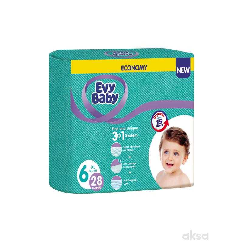 Evy baby pelene twin 6 XL 15-30kg 28kom 4 u 1 