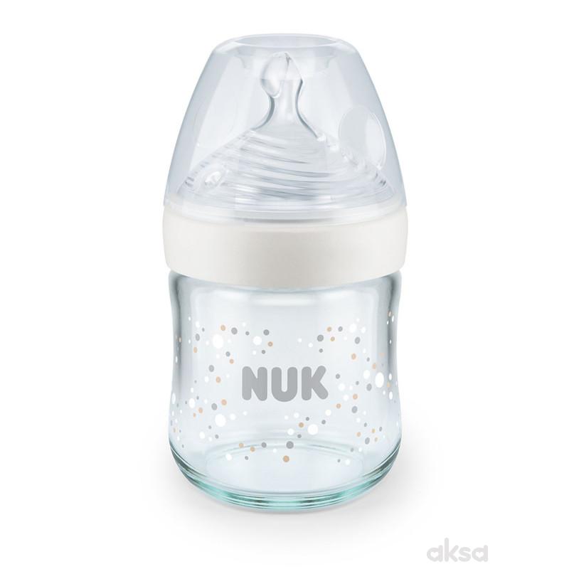 Nuk NS staklena flašica sa term ind 120ml, S 