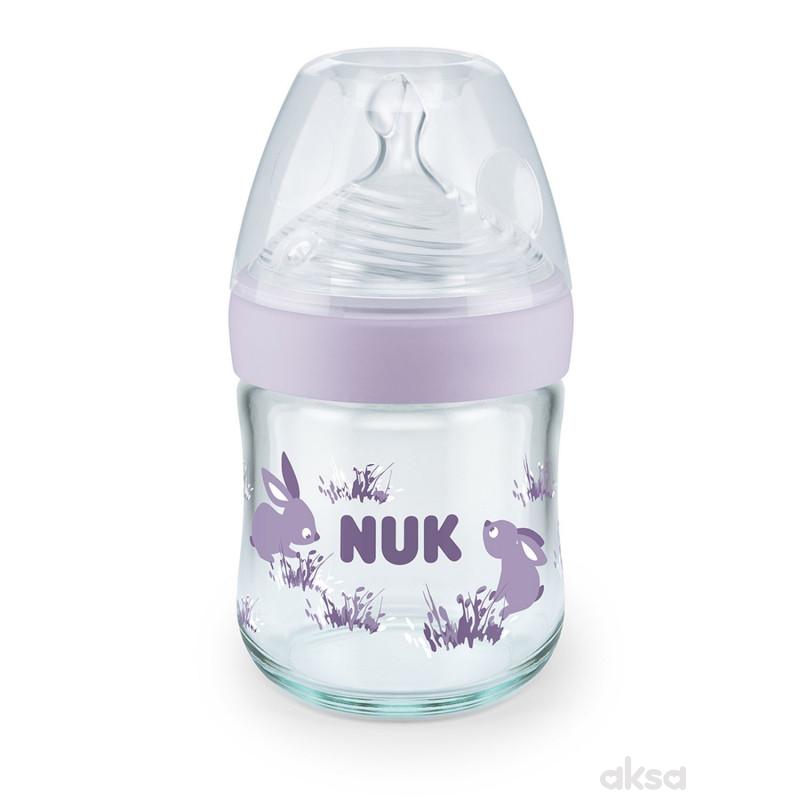 Nuk NS staklena flašica sa term ind 120ml, S