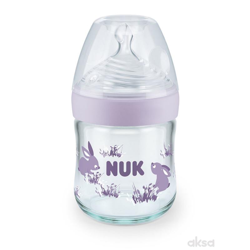 Nuk NS staklena flašica sa term ind 120ml, S 