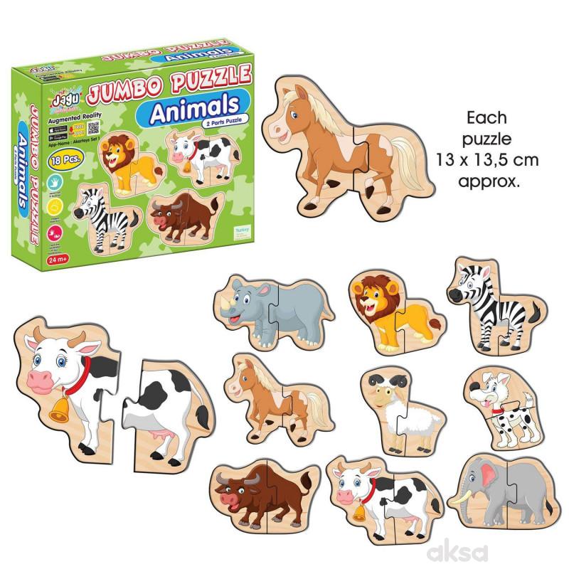 Jumbo puzzle 18el. - životnije