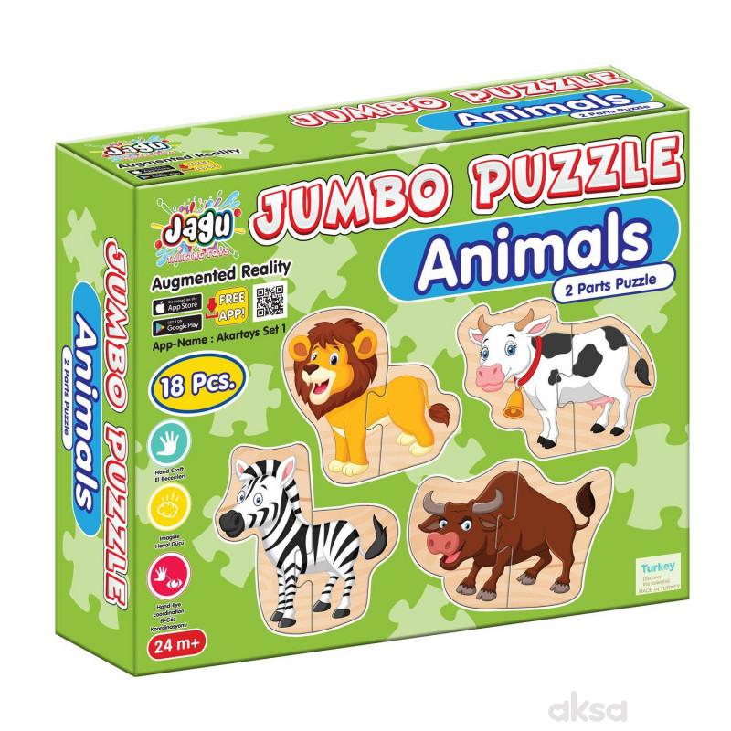 Jumbo puzzle 18el. - životnije