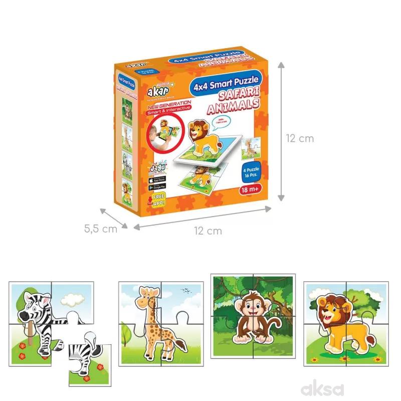 Set 4 puzzle - Safari životinje 