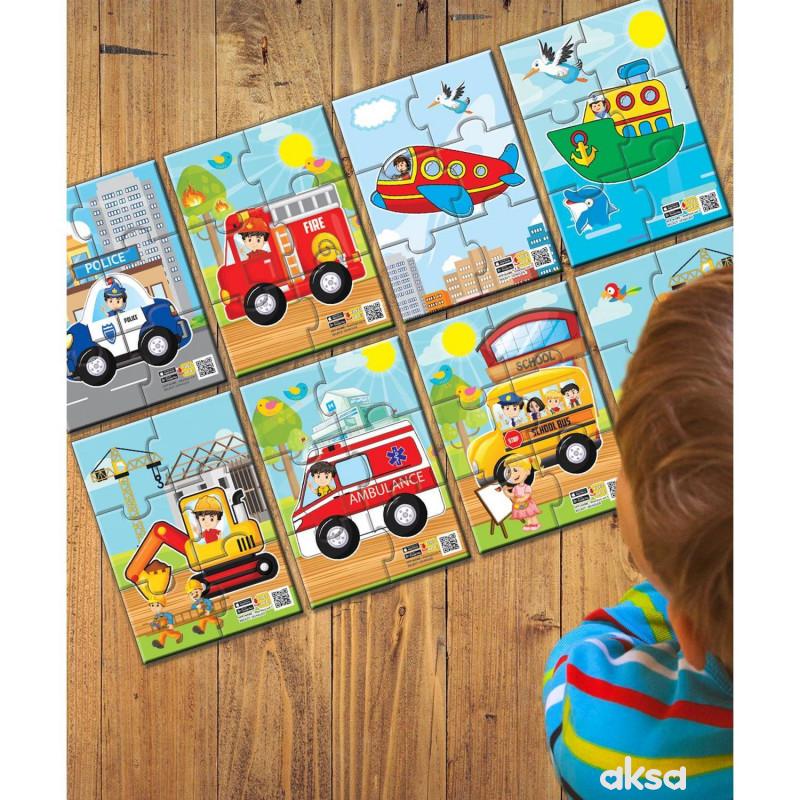 Moje prve puzzle 48el. - vozila