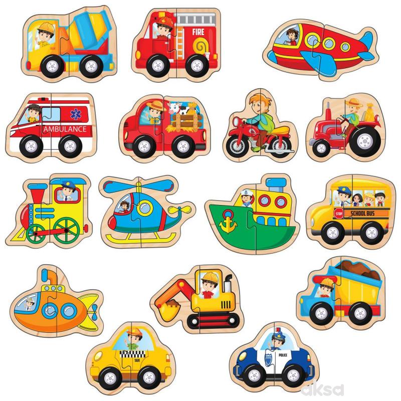 Maxi puzzle 32el. - vozila sa aplikacijom 