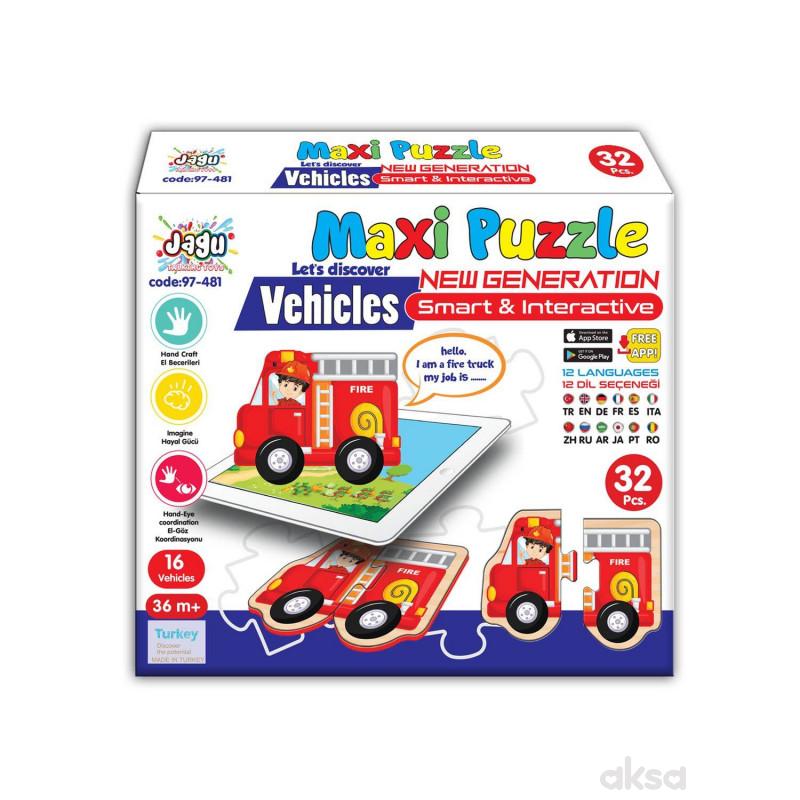 Maxi puzzle 32el. - vozila sa aplikacijom 
